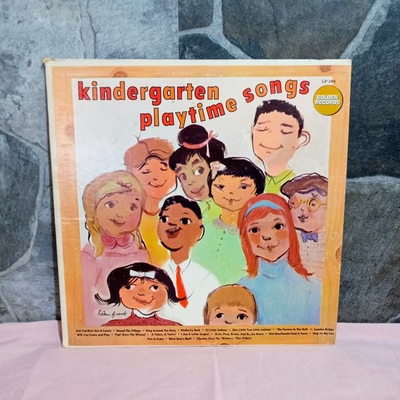 The Golden Singers & Orchestra Kindergarten Playtime Songs LP 194 - Picture 1 of 6
